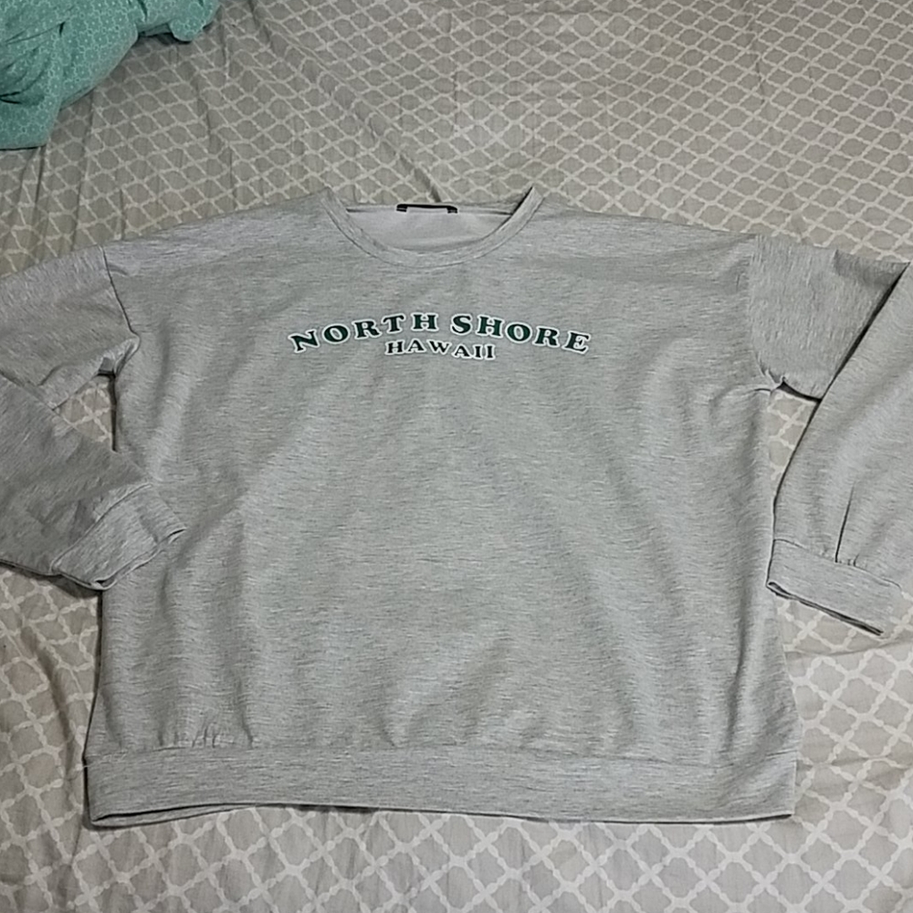 gray hawaii longsleeve tee